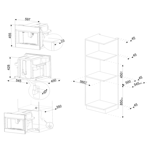 Кофемашина SMEG CMS4104G