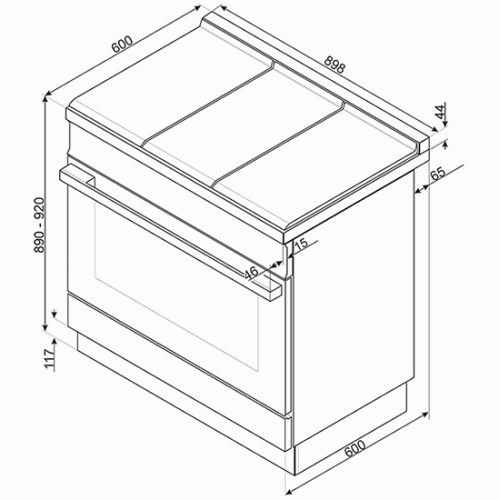 Варочный центр SMEG CPF9GPAN