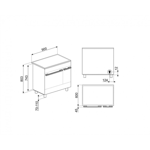 Варочный центр SMEG CPF92IMWH