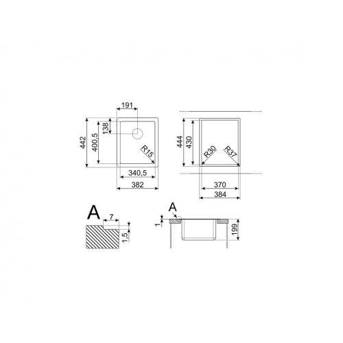 Мойка SMEG VFU34SFR