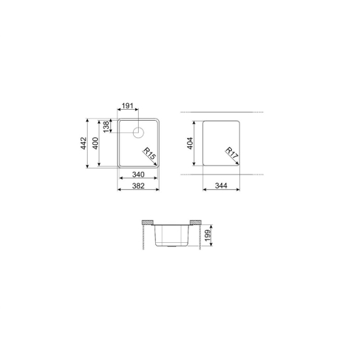 Мойка SMEG VSTR34BRX