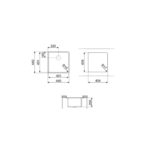 Мойка SMEG VSTR40BRX