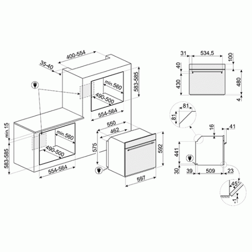 Духова шафа SMEG SF6301TVX