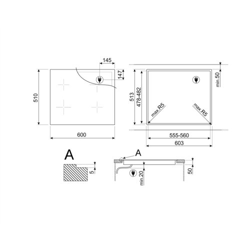 Варочная панель SMEG SIB2641D