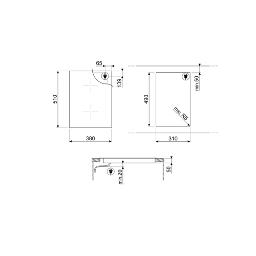 Варочная панель SMEG SIM6323R