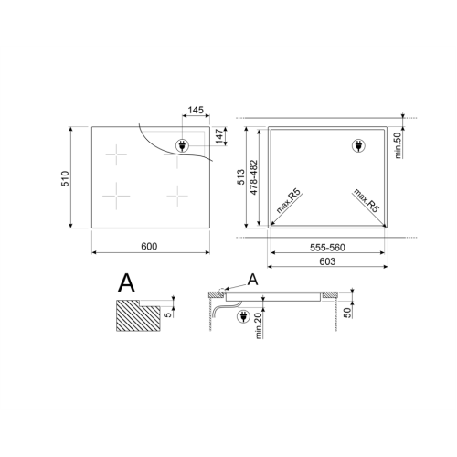 Варочная панель SMEG SIM6644R