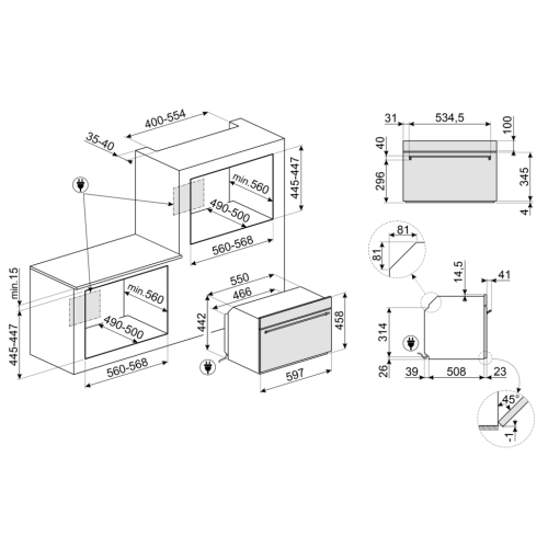  Духовой шкаф SMEG SO4301M1X