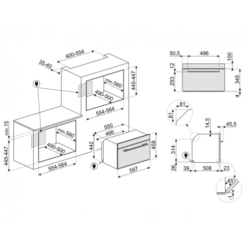  Духовой шкаф SMEG SO4302S3X