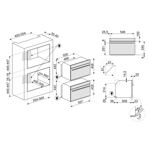  Духовой шкаф SMEG SO4604S4PNR
