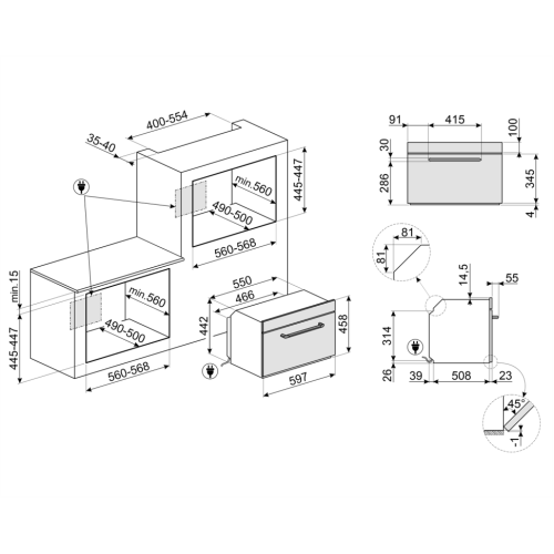 Духовой шкаф SMEG SO4902M1P