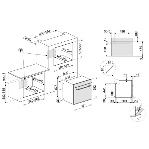 Духова шафа SMEG SOP6102S2PB3