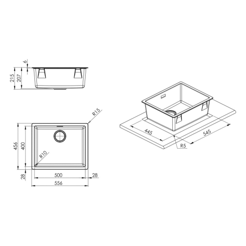 Мойка SMEG VZP56N