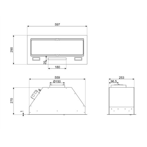 Вытяжка SMEG KSG6P4MB