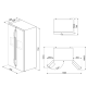 Холодильник Side-by-Side SMEG SBS63XDE