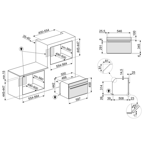  Духовой шкаф SMEG SO4101M0B3