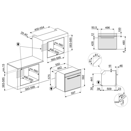  Духовой шкаф SMEG SO6104APB3