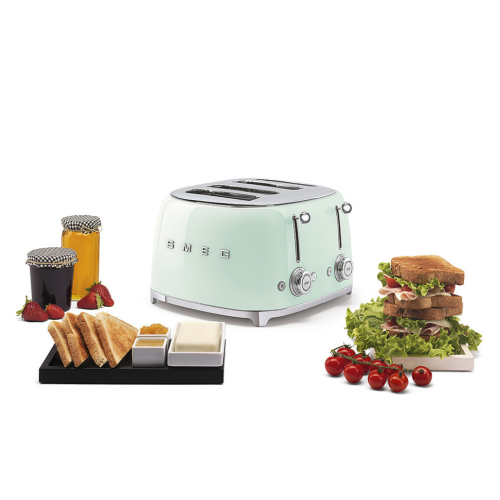 Тостер на 4 ломтика SMEG TSF03PGEU