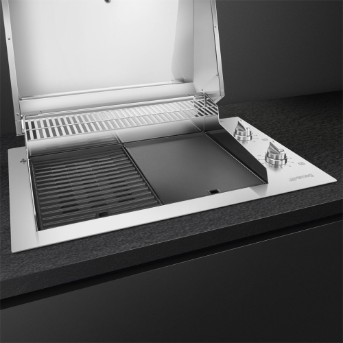 Встраиваемый электрический гриль Smeg BBQE90X