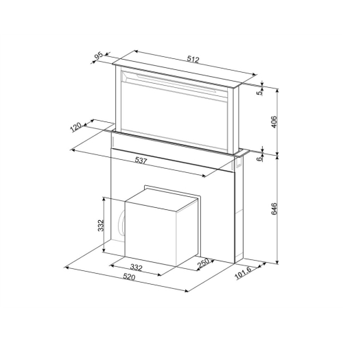 Вытяжка SMEG KDD60VXE-3