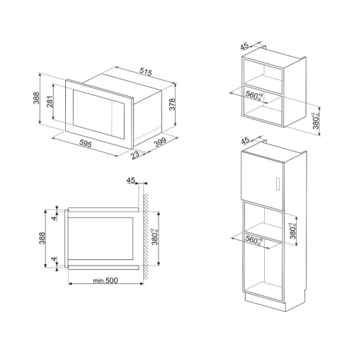 Мікрохвильова піч SMEG FMI225BI