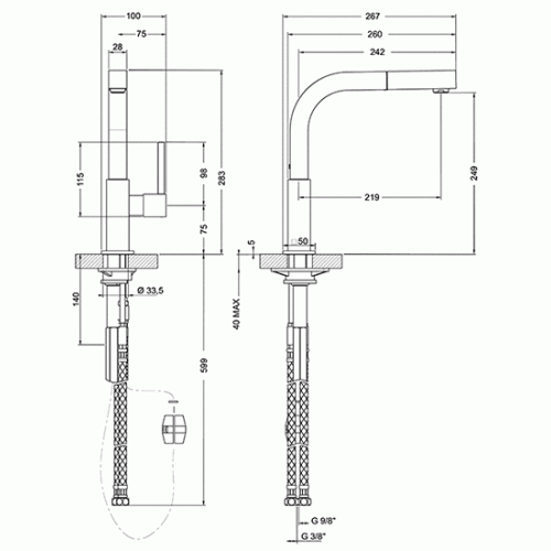 Смеситель SMEG MDQ5-CSP