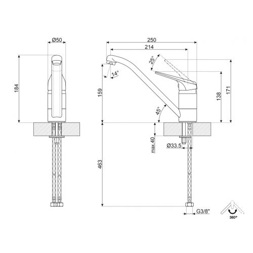 Смеситель SMEG MF11CR3