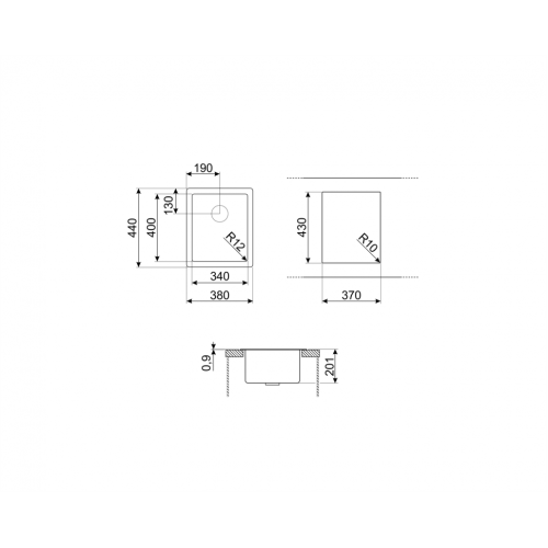 Мойка SMEG VR12S34