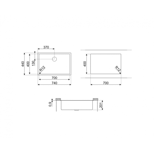 Мойка SMEG VR12S70