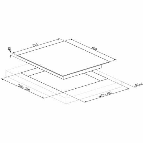 Варочная панель SMEG PX364LMB