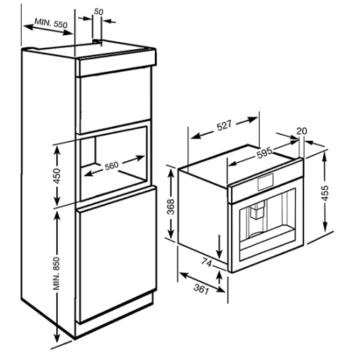 Кофемашина SMEG CMS4604NR