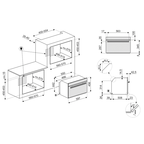 Духовой шкаф SMEG SF4606WMCNX