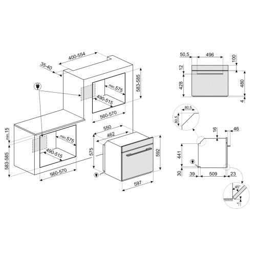 Духовой шкаф SMEG SF6101TVS1