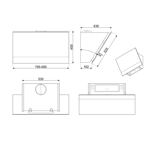 Вытяжка SMEG KV28N