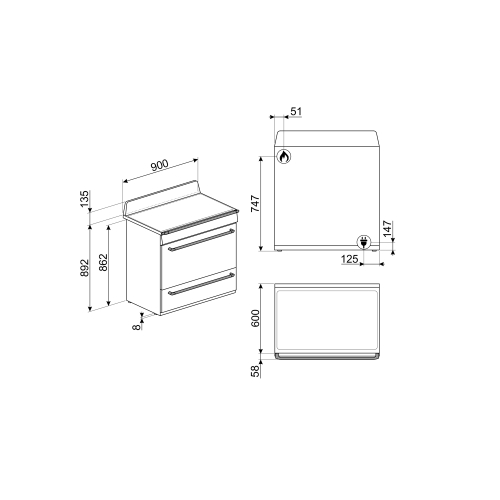 Варочный центр SMEG TR90X9-1