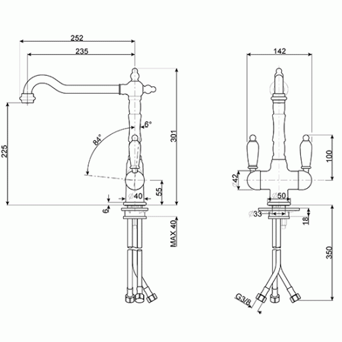 Смеситель SMEG MAP77OT2