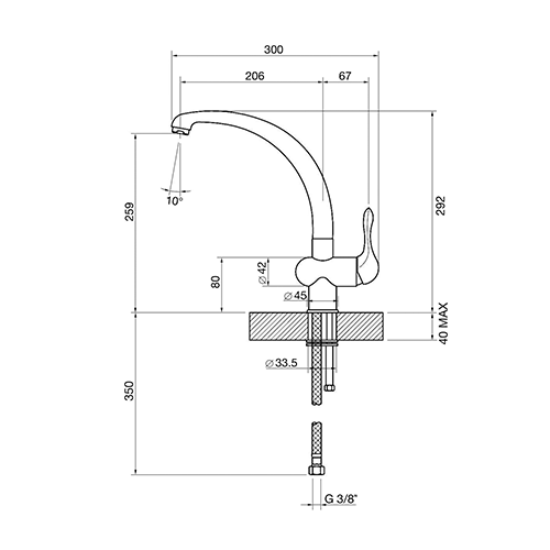 Смеситель SMEG MF8A2
