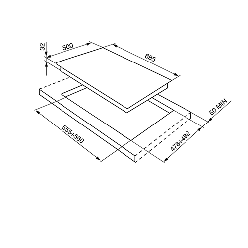 Варочная панель SMEG SR775PO