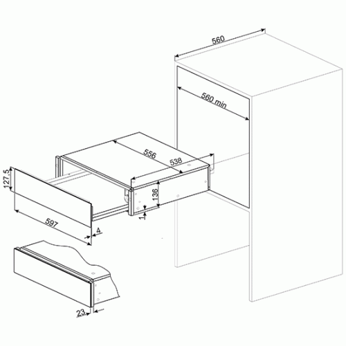 Подогреватель посуды SMEG CTP9015X